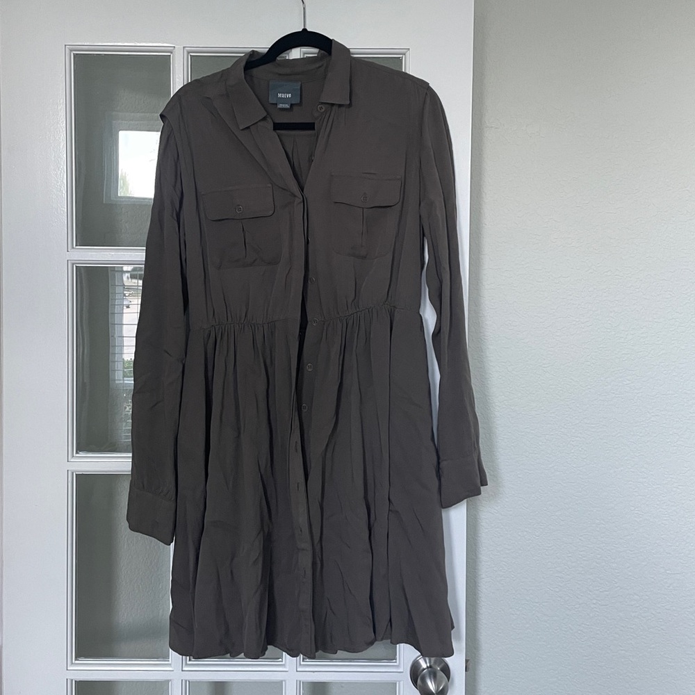 Anthropologie • Maeve • Army Green Dress • EUC
